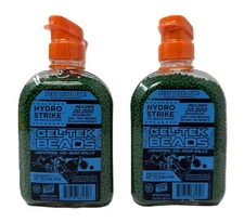 2PK Hydro Strike Gel-Tek Beads- 20,000 Universal Dehydrated Refill Pkg, Ages 14+