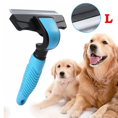 Pet Fur Deshedding Tool Moulting Grooming Brush Comb For Short