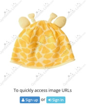 NEW Gymboree TALL GIRAFFE Baby sweater beanie hat size 12-18 months