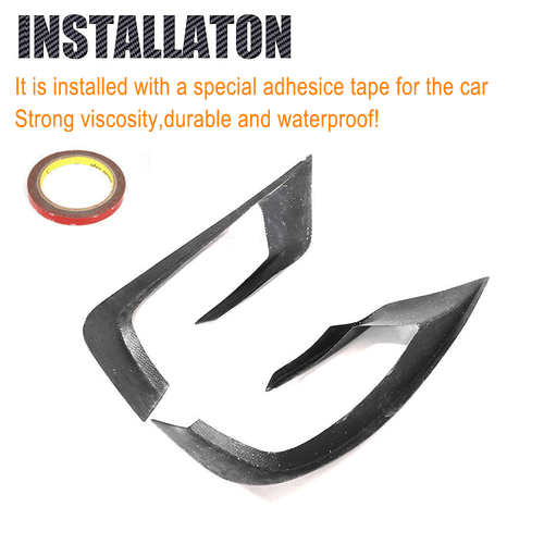 Carbon Front Flossen Splitter Canards Passt für Mercedes Benz W222 S63 AMG 14-17 - Picture 12 of 14