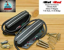 Hot Rod Alnico Rails Tele Pickups for Fender Telecaster 7.5k N 15.5k B