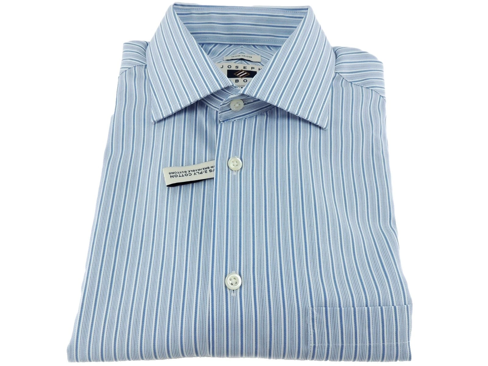 Rayas Joseph Abboud 100% Algodón Camisas de vestir para hombres