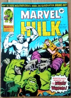 THE MIGHTY WORLD OF MARVEL #1+197 1st Wolverine (last panel