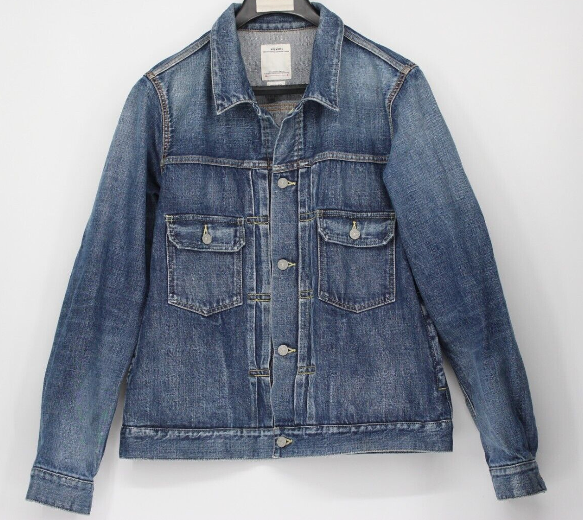 VISVIM SS 101 JKT DAMAGED Selvedge Denim Jacket Indigo VISVIM SS 101 JKT DAMAGED Selvedge Denim Jacket Indigo