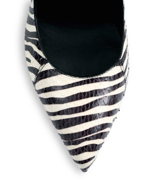 Decolte zebrate Saint Laurent bianche e nere taglia 39 5