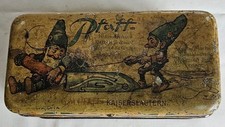 Vintage Pfaff Sewing Machine tin c1900 Christmas Gnome or Elf themed