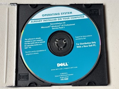 Microsoft Windows XP Professional Service Pack 3 Dell Reinstallation Disc Only
