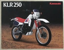 KAWASAKI KLR 250 Motorcycle Sales Specification Leaflet c1987 #99943-1717 ALL-E