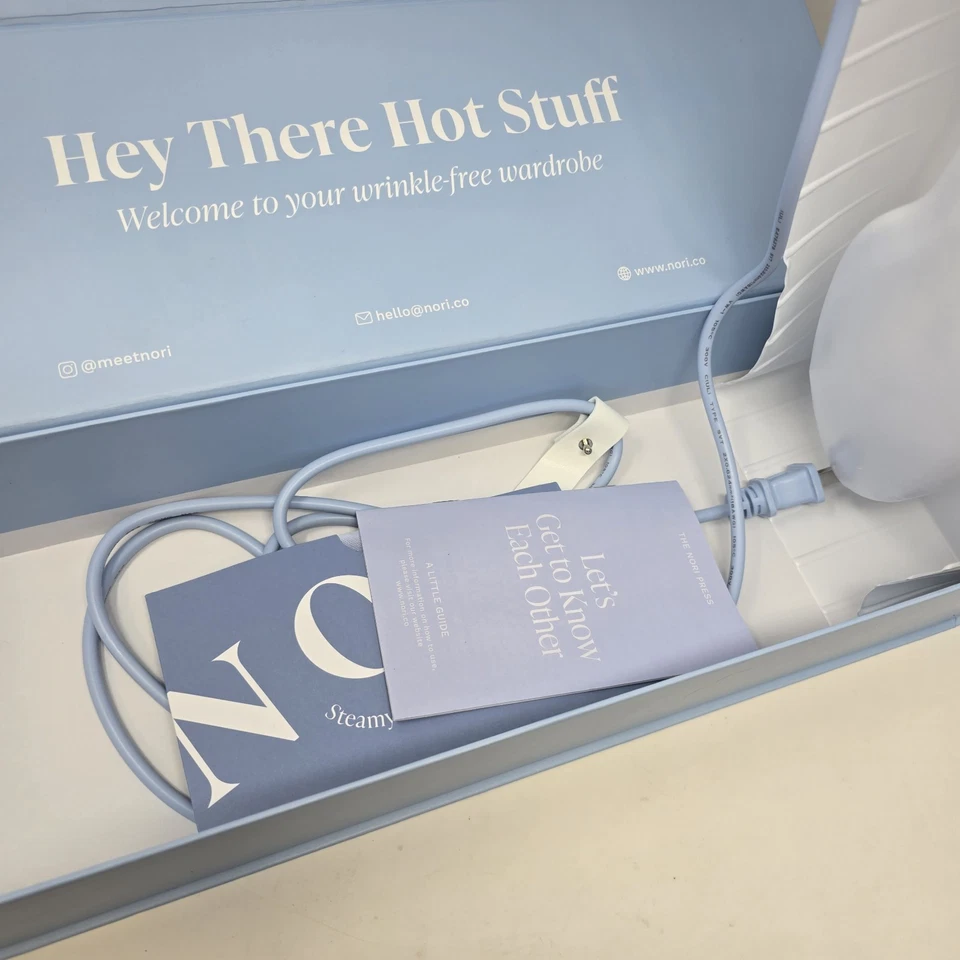 Nori Press Light 蓝色手持蒸发器熨斗直发器 — 第 2/4 张图片