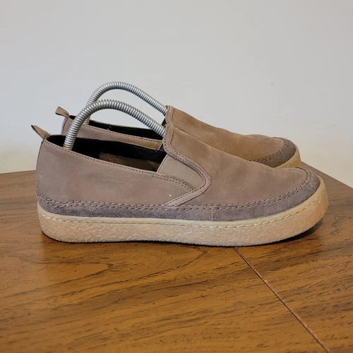 Mocassini Clarks Barleigh slip on donna taglia 10 M scarpe nabuk talpa con scatola