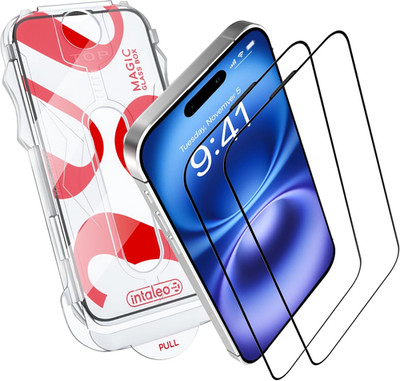 Screen Protector for iPhone 16 Plus Tempered Glass 9H Hardness Edge-to-Edge