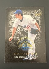 1998 Leaf Fractal Foundation - Gold Leaf Star Hideo Nomo #176 Fractal Materials