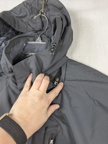 Wantdo - Waterproof - Winter Jacket - Men's Coat - Color Gray/Black - Size L image 5