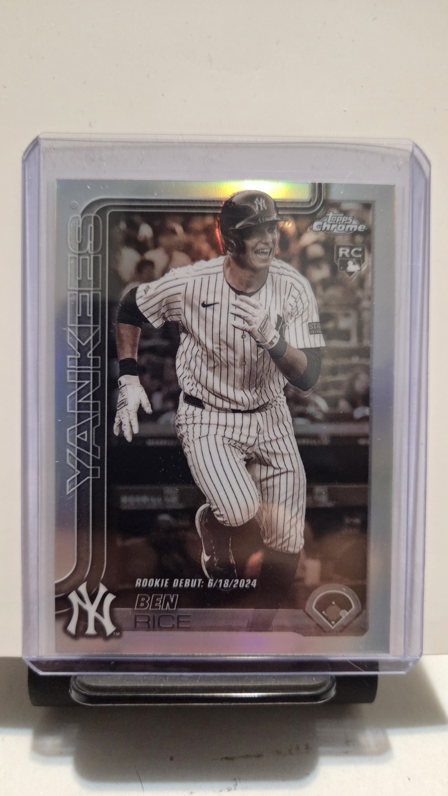 2025 Topps Chrome Update Ben Rice SEPIA REFRACTOR RC New York Yankees #USC138