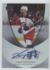 2020-21 Upper Deck Trilogy Silver Foil Auto Nick Foligno #27 Auto 06x7
