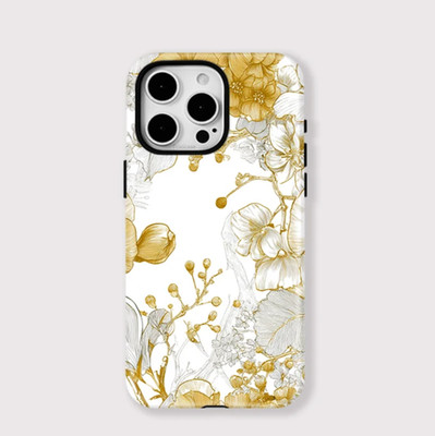 Gold Marble Art Case iPhone 17 16 15 14 13 12 11 Pro Max Hülle