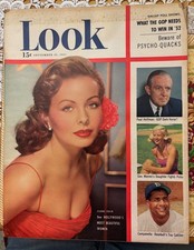 LOOK MAGAZINE - September 25, 1951 Jeanne Crain, Roy Campanella