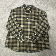 Foundry Supply Co Men's Long Sleeve Button-Down Shirt Plaid, Size 3XL #30
