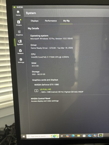 Gaming PC 32gb ram 1TB SSD MSI GTX 1080 8gb video card i7-7700k RGB Lighting - Picture 4 of 5