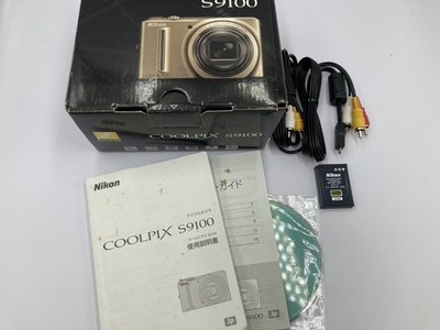 Excellent Nikon COOLPIX S9100 12.1MP Digital Camera - gold B209 | eBay