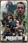 Movie Theme Poster Predator Vintage Metal Sign Retro Movie Tin, 8 x 12 Inch