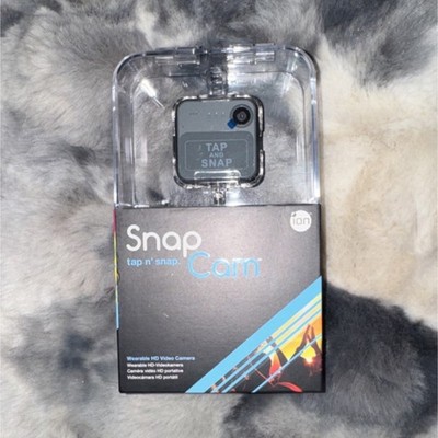 ION SnapCam HD Wearable Camera Bluetooth Wi-Fi Live Streaming Splashproof Black