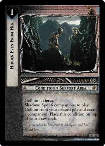Hidden Even From Her - Foil Lightly Played LOTR: Siege of Gondor (Foil)