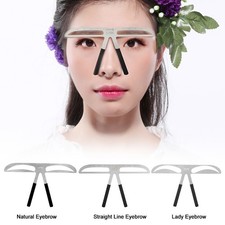 3 Types Professional Eyebrow Stencil Shaping Template DIY Shaping Define Ruler