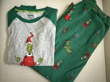 THE GRINCH ADULT Christmas PAJAMAS Med Pants And Shirt 2019