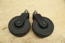 PAIR 5" FRONT Caster Wheels Tires Forks for Quantum Edge 3 Stretto Power Chairs