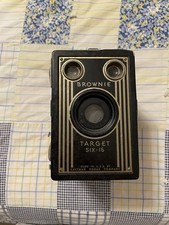 Vintage Eastman Kodak Brownie Target Six-16 Box Camera Art Deco Black