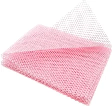 Quacc African Exfoliating Net Long Bath Sponge Nylon Pink 