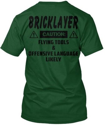 2 Day Left- Last Chance Hurry Order Bricklayer T-Shirt Made in USA Size S to 5XL
