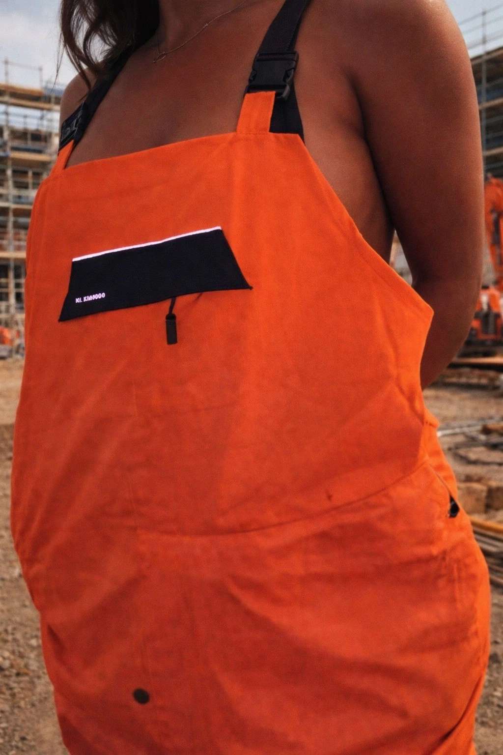 Kishigo Outerwear High-Visibility SAFETY ORANGE & REFLECTIVE OVERALL BIBS 4X-5X - product detail image 1