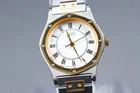 Vintage 1984 [Exc+5] Seiko 1221-0040 Silver Roman 23mm Quartz Ladies Watch JAPAN