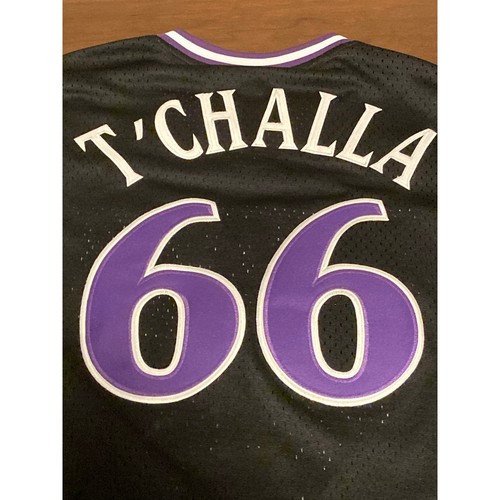 Black Panther "Wakanda Forever" Lids Exclusive Marvel Jersey Youth Sz L - Picture 8 of 9