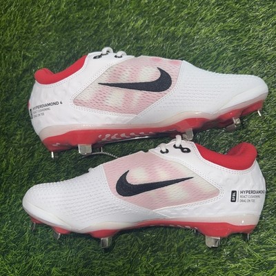 New! Womens NIKE HYPERDIAMOND 4 ELITE METAL SOFTBALL CLEATS CZ5917-105 Size 8