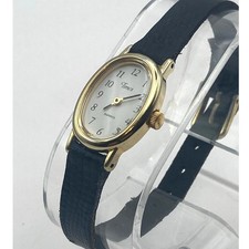 VTG Timex Cavatina Women's Oval Watch 18mm - New Battery - Adjustable Band