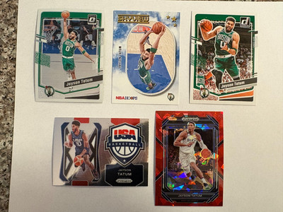 5 JASON TATUM BASKETBALL CARDS