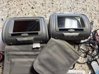 2 XTRON 7” Headrest HD TV Monitors With DVD Players USB/SD For UNIVERSAL Works