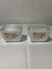 Pyrex Pink Gooseberry Refrigerator Dish Set Of 2