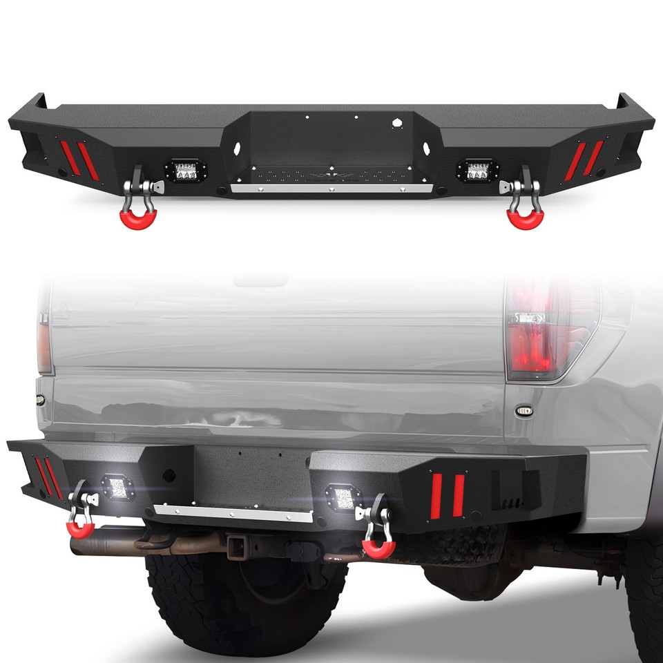 Rear Bumper For 2010-2014 Ford F-150 F150 SVT Raptor w/Sensor Holes ...