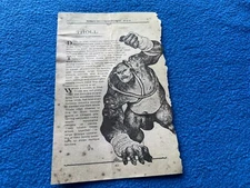The  Wizarding Trunk Harry Potter 8x10 Art Print TROLL Creature Page Damage