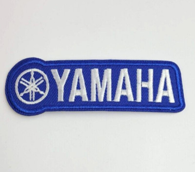 Yamaha Motorcycles USA Racing Patch Bügelflicken gestickter Aufnäher blau