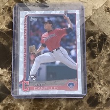 Joey Cantillo 2025 Topps Series 1 Spring Training Foil #318 RC Cleveland B4