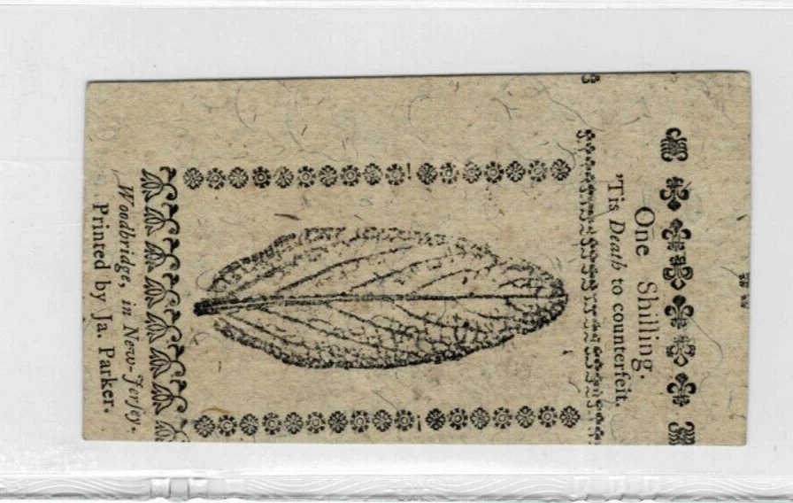 New Jersey Colonial Note-FR#NJ-15-Dec 31st-1773--1 Shilling-S/N 5620- PMG 63 EPQ - Image 4 of 4
