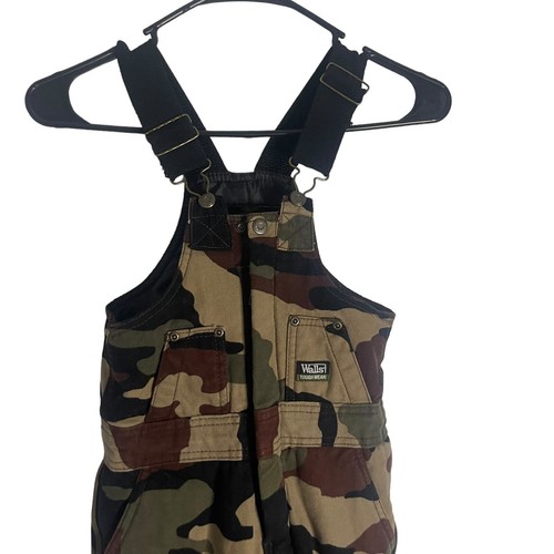 Walls Youth Boys Size Small Camoflauge Workwear Outdoor Snow Waterproof Overalls - Picture 2 of 8