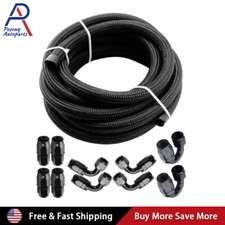 AN10-10AN Fuel line Hose Fitting Fuel Hose Line 5/8" Nylon Braided Fuel Gas Line