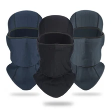 Tactical Balaclava Full Face Mask Winter Gear Windproof Fleece Lined Hood Hat