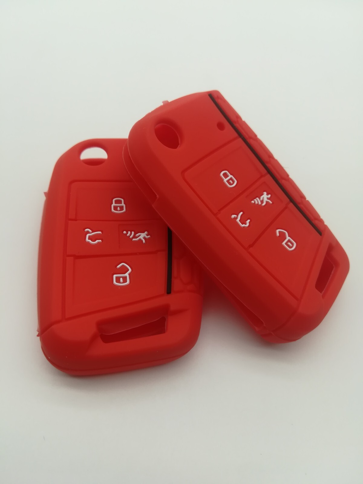 2*Fob Silicone key cover For Volkswagen VW GOLF Tiguan POLO Jetta Atlas ...